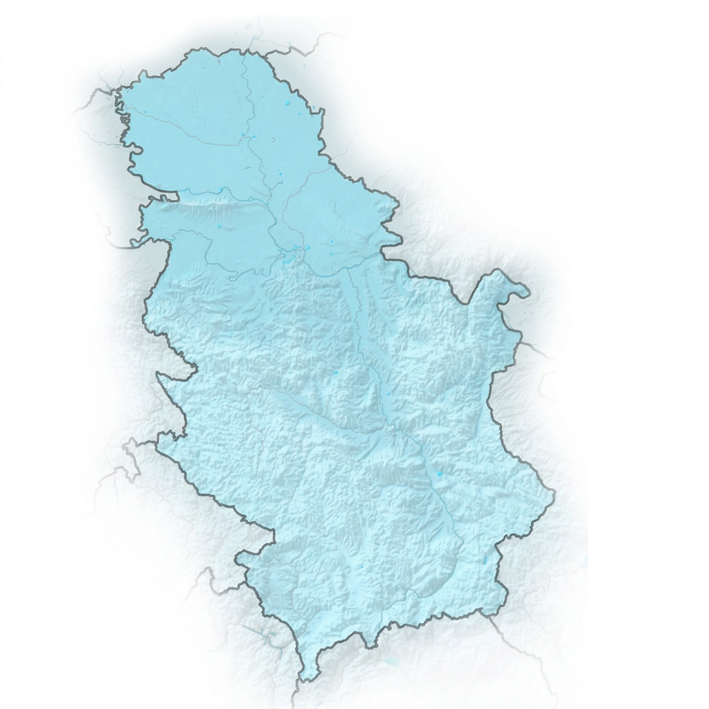 Mapa Srbije sa gradovima u kojima je Član porodice dostupan